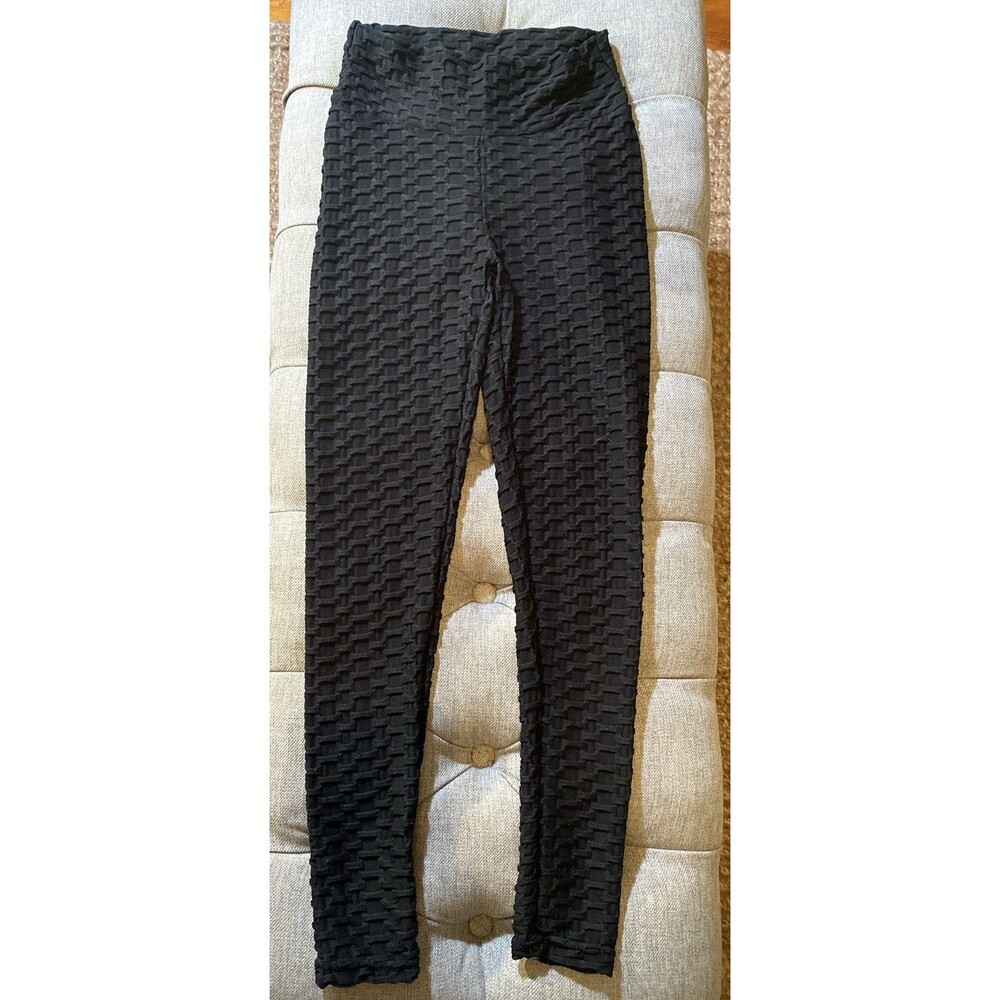 Leggings Size XS/S Black High Waisted Viral Tic Tok Scrunch Bum Pre-owned
